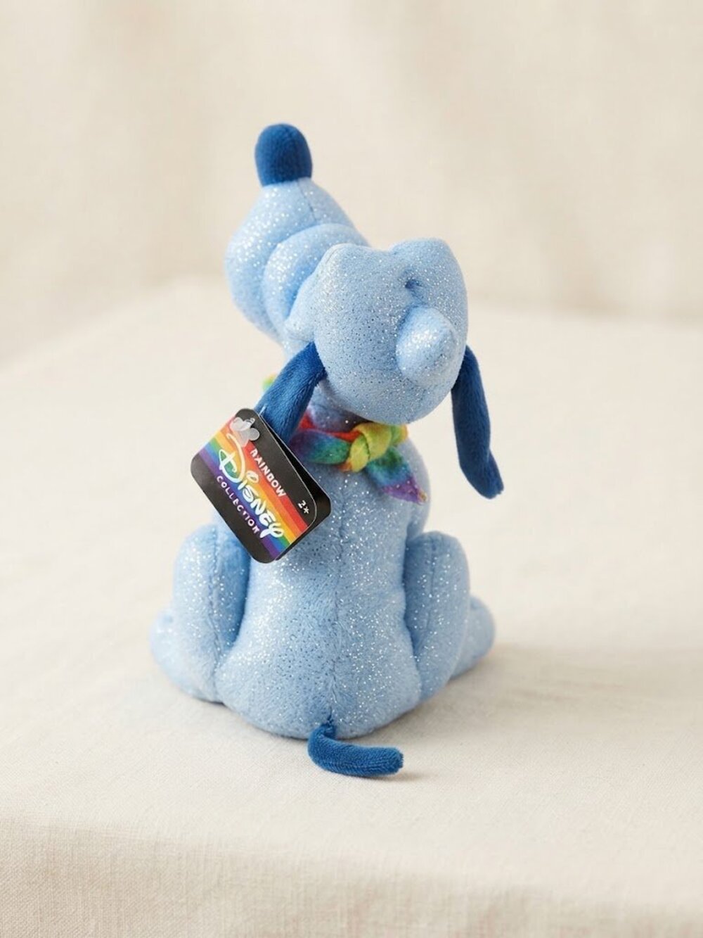 Disney Pride Collection Blue Sparkle Pluto Plush Stuffed Animal NWT 8” - Picture 4 of 5